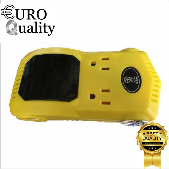 Bộ chuyển đổi nguồn điện 220v đầu cắm ô tô công suất cao 800W (vàng)