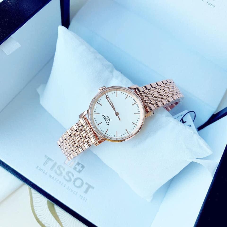 Đồng hồ nữ chính hãng Tissot T1092103303100 - Máy quartz pin Thụy Sĩ - Kính Sapphire chống xước tốt