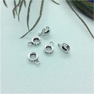 Charm bạc ống treo