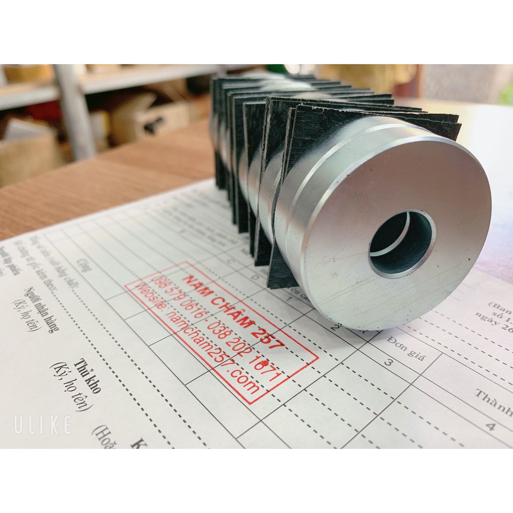 Nam châm siêu cường 47x10 lỗ 15mm, loại nam châm trắng đất hiếm lực hút siêu mạnh