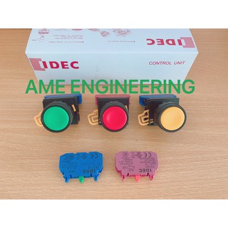 Nút nhấn idec yw1b series, ø22, loại không đèn