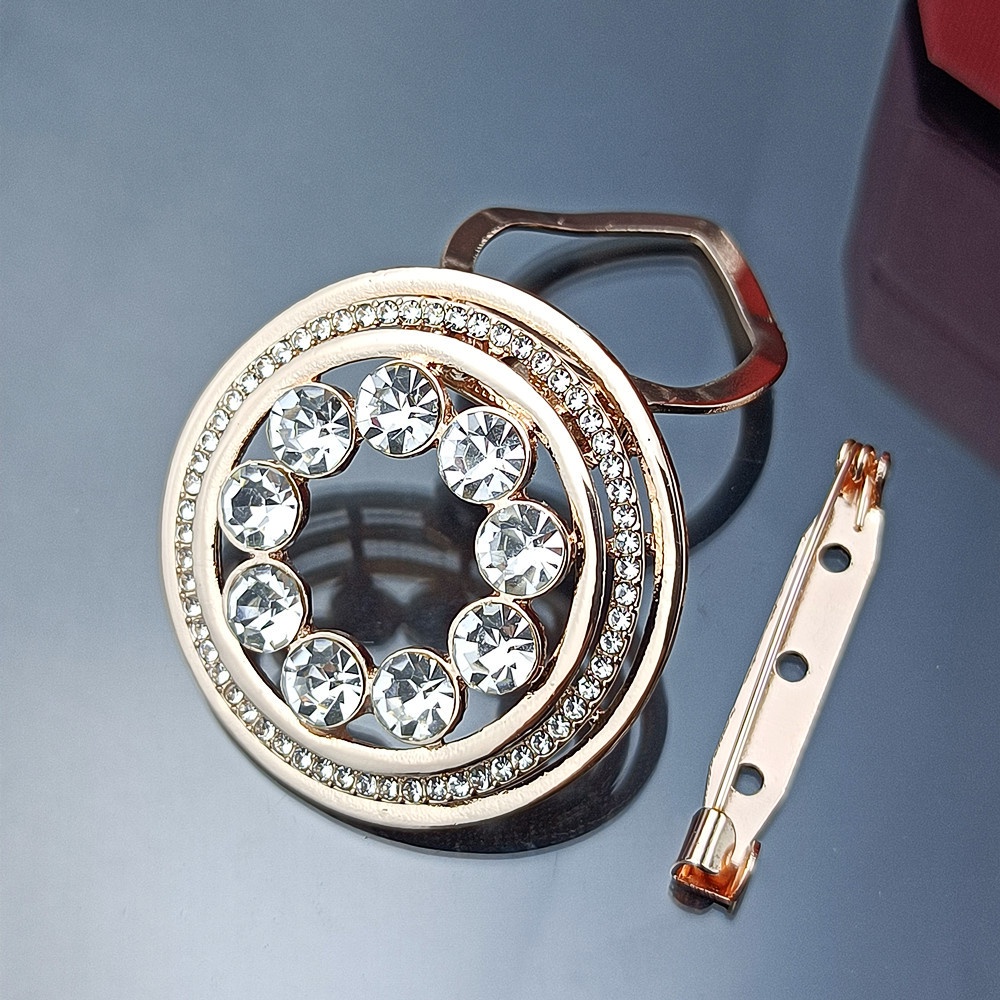 Phụ Kiện Cài Khăn Choàng Đính Đá Ngọc Trai Giả Thời Trang Hàn Quốc