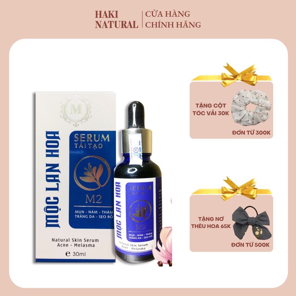 Serum Tái Tạo M2 Mộc Lan Hoa Phục Hồi Sắc Tố Da Giúp Mờ Thâm Làm Mờ Sẹo Rỗ 30ml