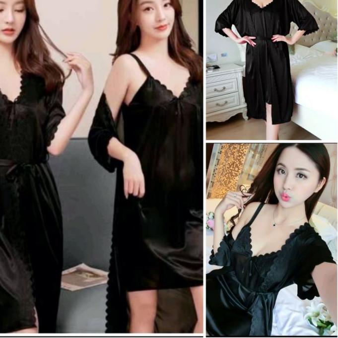 Bộ Đồ Ngủ Kimono / Đồ Lót TRICOT 2 Trong 1 KD291 | BigBuy360 - bigbuy360.vn