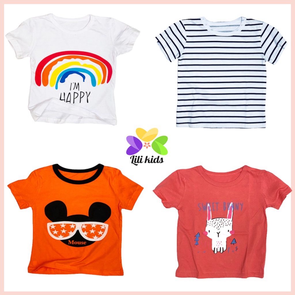 áo bé trai áo phông cho bé in hình vui nhộn cho bé trai bé gái áo thun chất cotton hàng đẹp LILIKIDS AP01