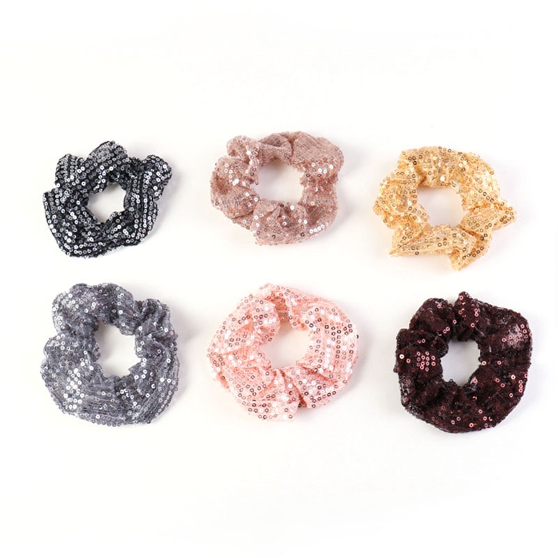 Dây Buộc Tóc Đính Kim Sa Lấp Lánh Cho Nữ