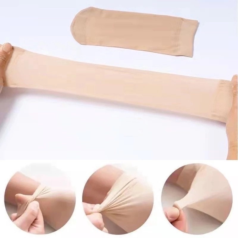 1 Đôi Vớ Ngắn Bằng Lụa Cotton Mềm Mại Chống Trượt Chống Chảy Xệ Thoáng Khí Dành Cho Nữ