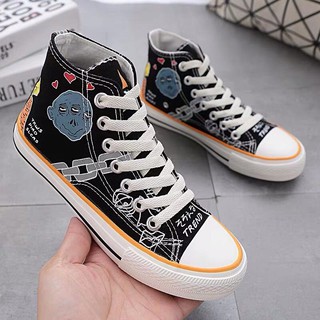 Giày nữ 💖FREESHIP💖 Giảm 10K Khi Nhập [GIAY NU] Giày thể thao nữ cổ cao xích hoạt hình