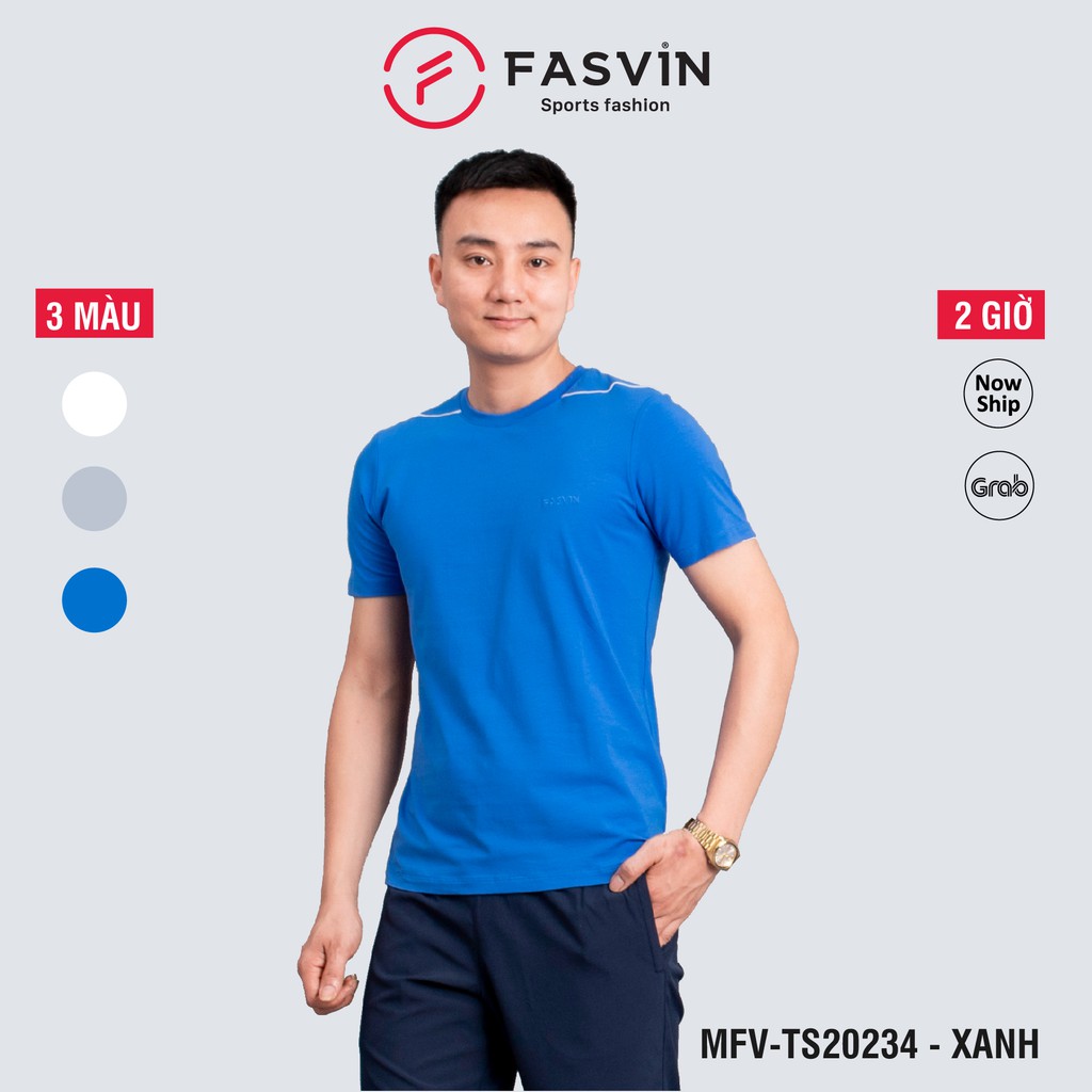 Áo thun nam cổ tròn TS20234.SG vải Cotton co giãn,dày dặn, form regular fit