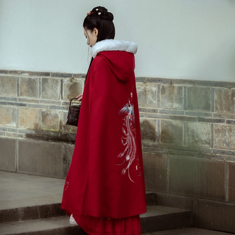 Áo Choàng Hán Phục Bằng Len Dày Dáng Dài Thời Trang Nam Nữ | BigBuy360 - bigbuy360.vn