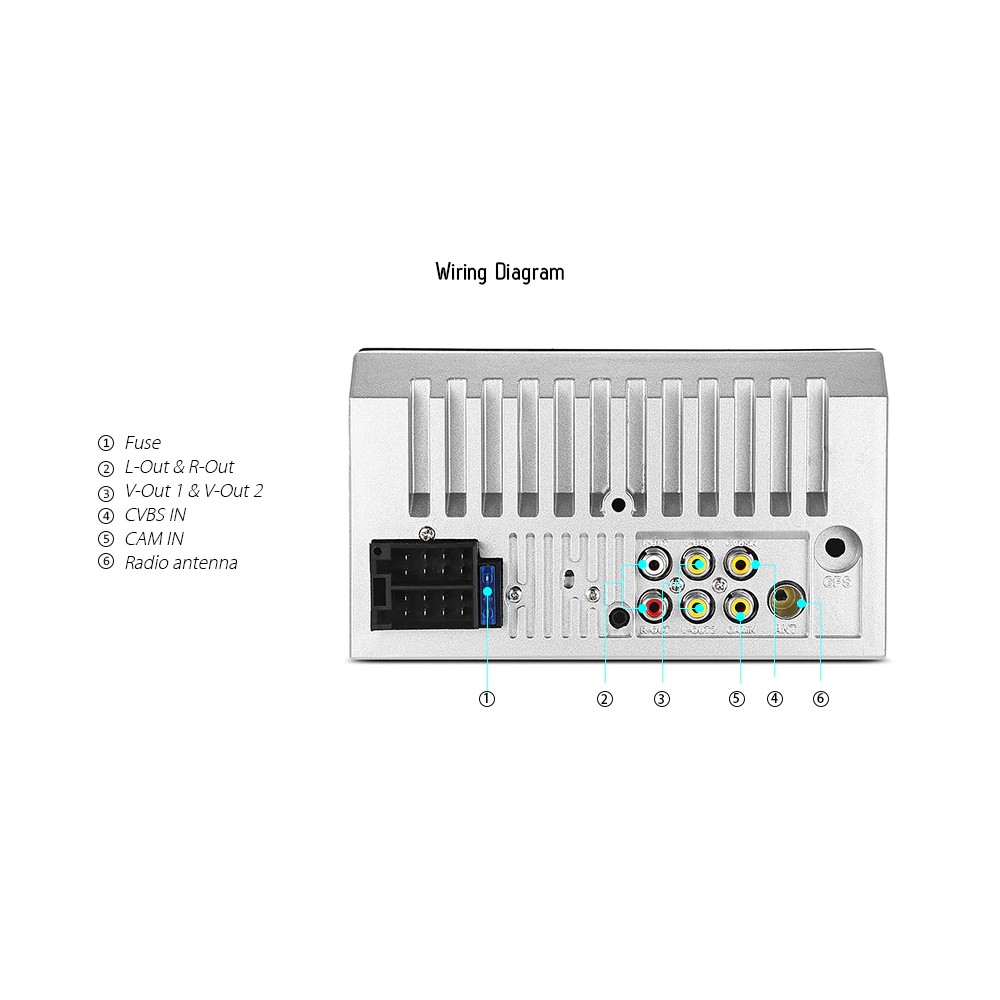 Màn Hình Tivi Cảm Ứng 720P 7Inc Nghe Nhạc, Xem Phim Trên Ô Tô 7010B