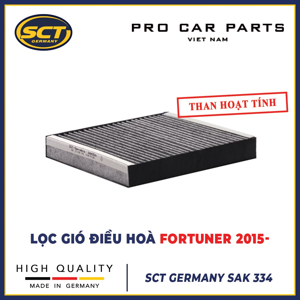 Lọc Gió Điều Hoà Fortuner 2015- động cơ 2.8 Máy dầu - lọc máy lạnh SCT GERMANY SAK 334