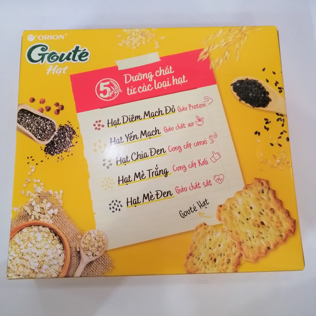 Bánh Goute Orion Hạt Dinh Dưỡng (Hộp 316.8g)