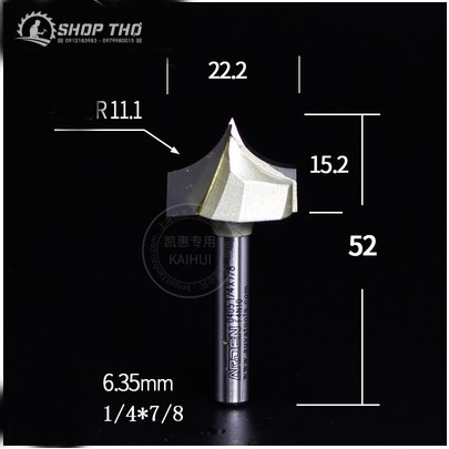 Mũi phay Arden 0405  đánh chỉ góc nhọn