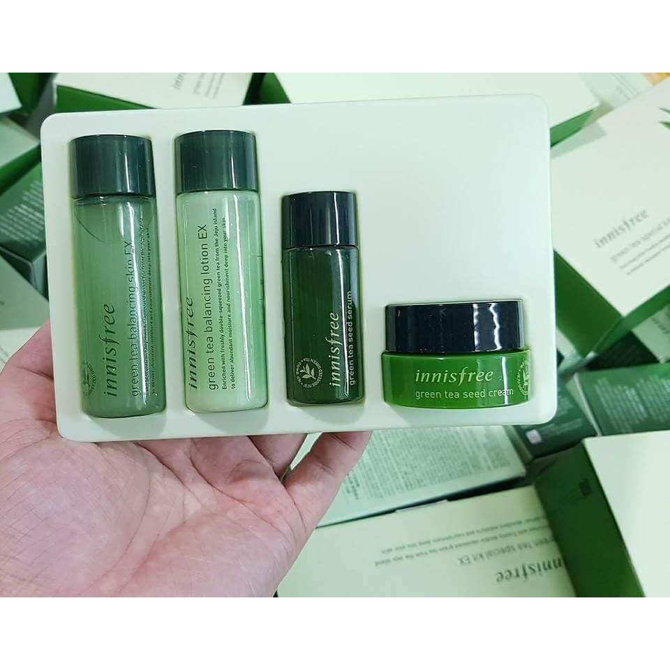 Bộ Kit Innisfree Trà Xanh 4 Món Balancing Special Kit Ex - Skinhouse