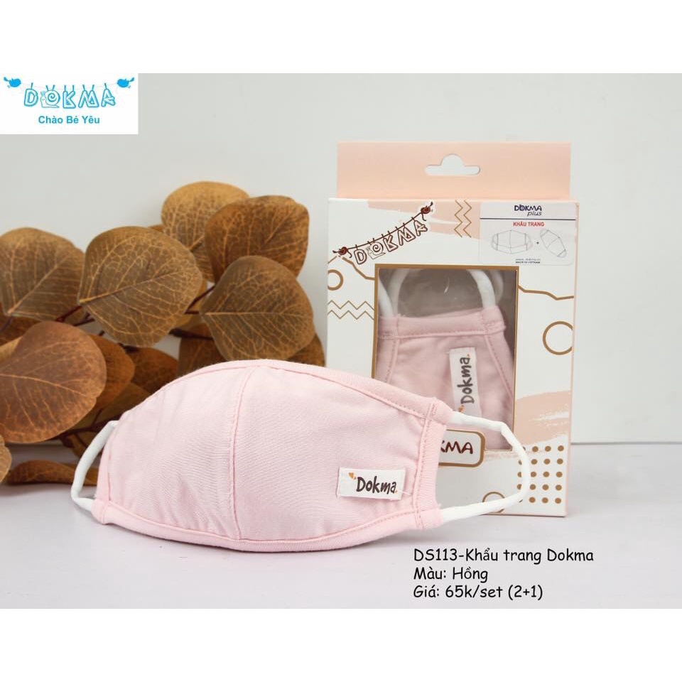 Khẩu trang cotton cho bé sơ sinh/trẻ dokma