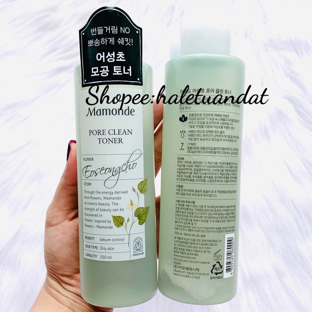 Nước Hoa Hồng Mamonde Flower Water Toner Đủ Mùi