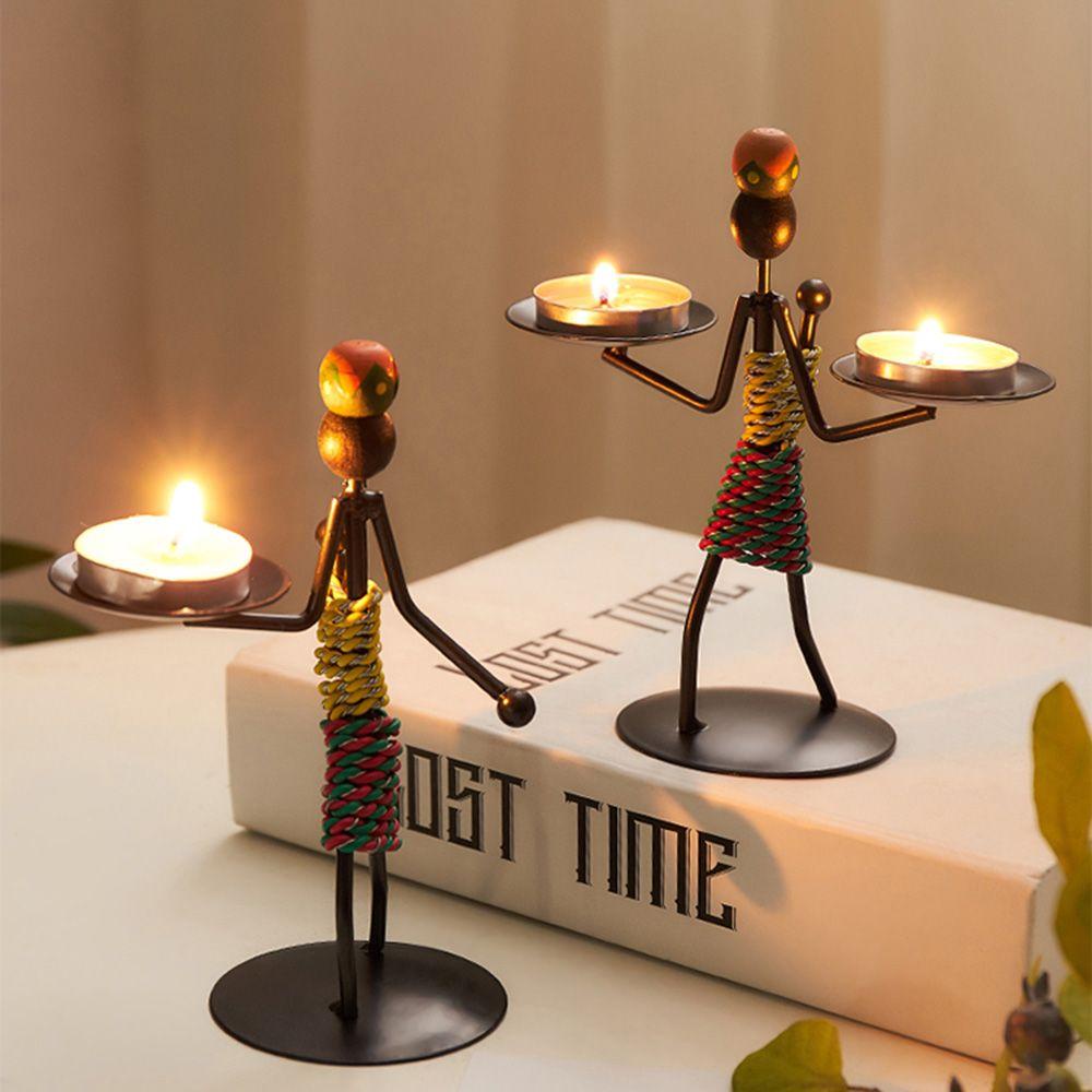 Giá Đỡ Đèn Cầy Bằng Sắt Dùng Trang Trí Bữa Tối / Năm Mới