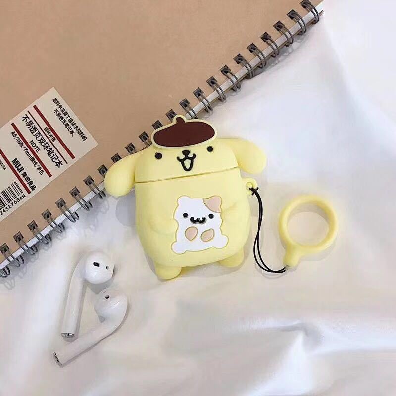 Vỏ bảo vệ hộp sạc tai nghe bluetooth hoạt hình xinh xắn thích hợp cho Airpods 1 / 2