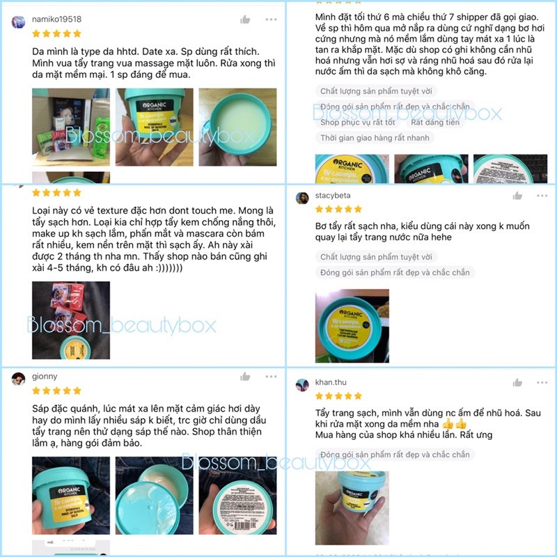 Bơ Sáp tẩy trang Organic kitchen ko cần nhũ hoá "Don't touch my face " | BigBuy360 - bigbuy360.vn