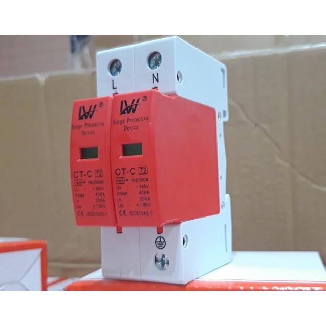 Thiết bị chống sét AC 385V 2P 40KA LW