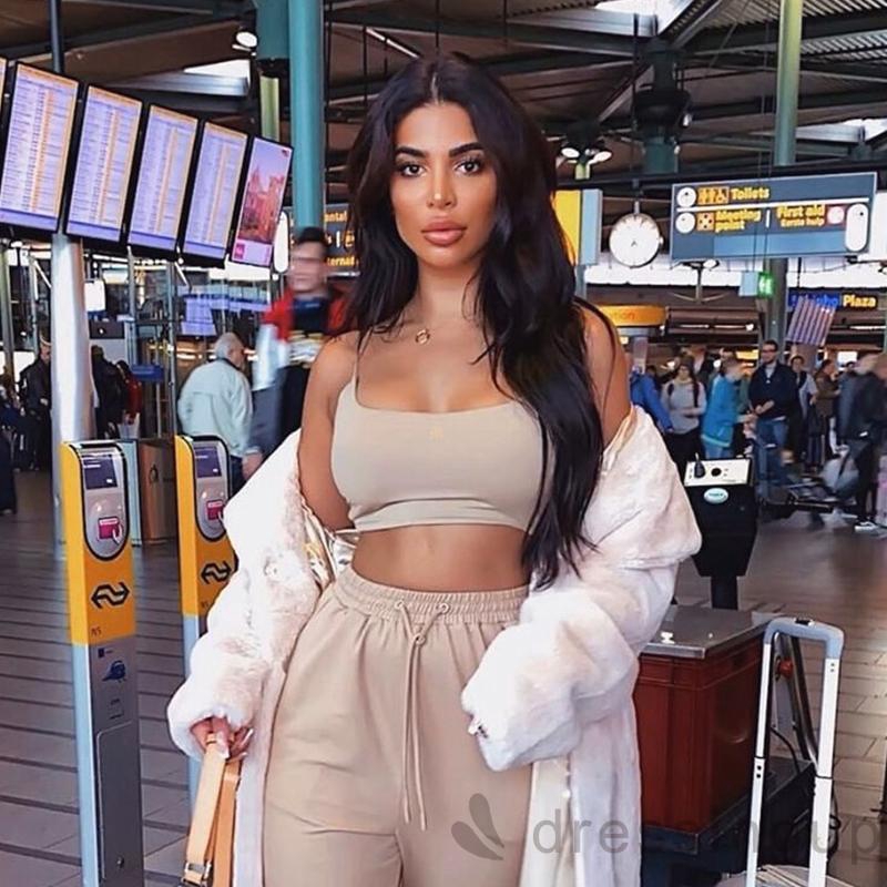 Áo croptop hai dây màu trơn thời trang mùa hè cho nữ