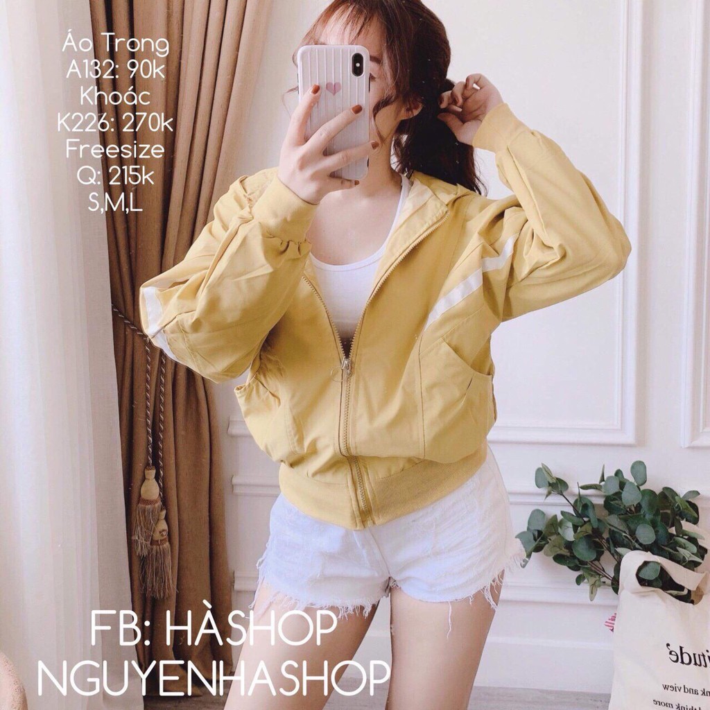 [Mã FAMAYWA giảm 10K đơn 50K] Áo khoác dù nữ 1 xọc phối dây khoen cá tính ( 3 màu đỏ, đen, trắng) | BigBuy360 - bigbuy360.vn