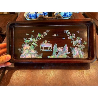 Khay trà khảm ốc