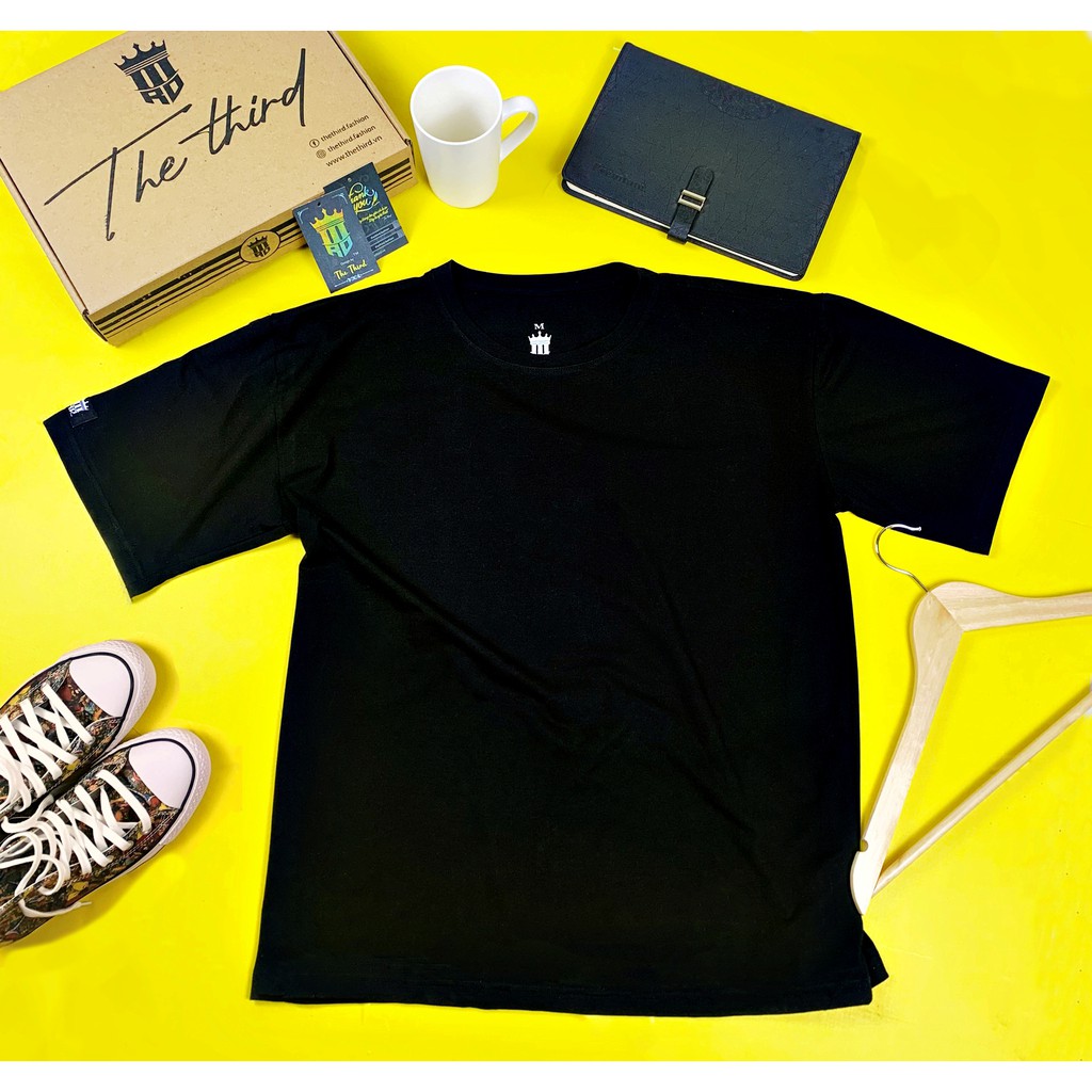 Áo thun nam nữ cổ tròn The Third phông trơn vải cotton co giãn form regular fit T01 | BigBuy360 - bigbuy360.vn