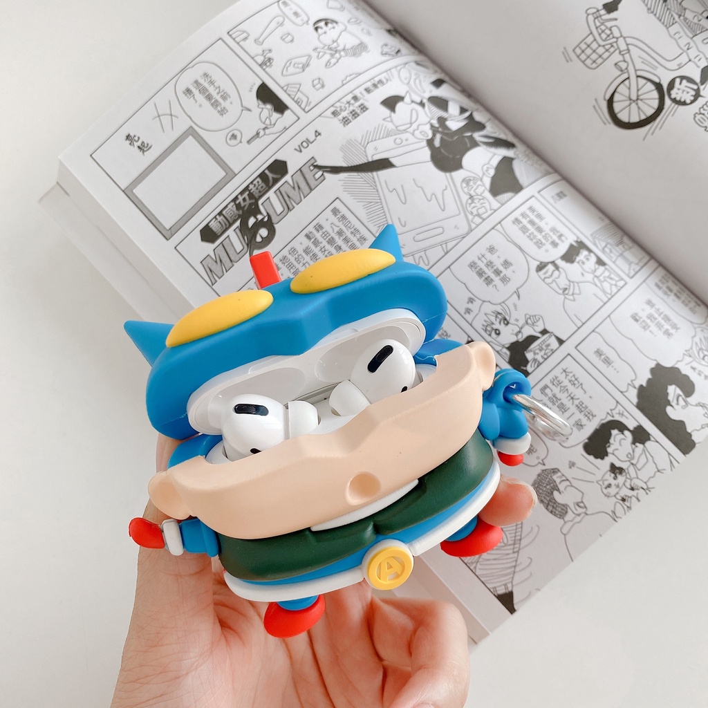 Vỏ Bảo Vệ Hộp Sạc Tai Nghe airpods Pro 1 / 2 / 3 Bằng Silicon Họa Tiết Hoạt Hình superman Dễ Thương