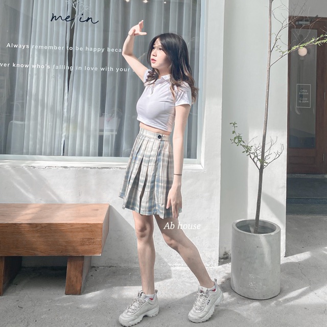Chân Váy Caro Xếp Ly Dáng Xoè - Caro Skirts ( Ảnh Thật) | BigBuy360 - bigbuy360.vn