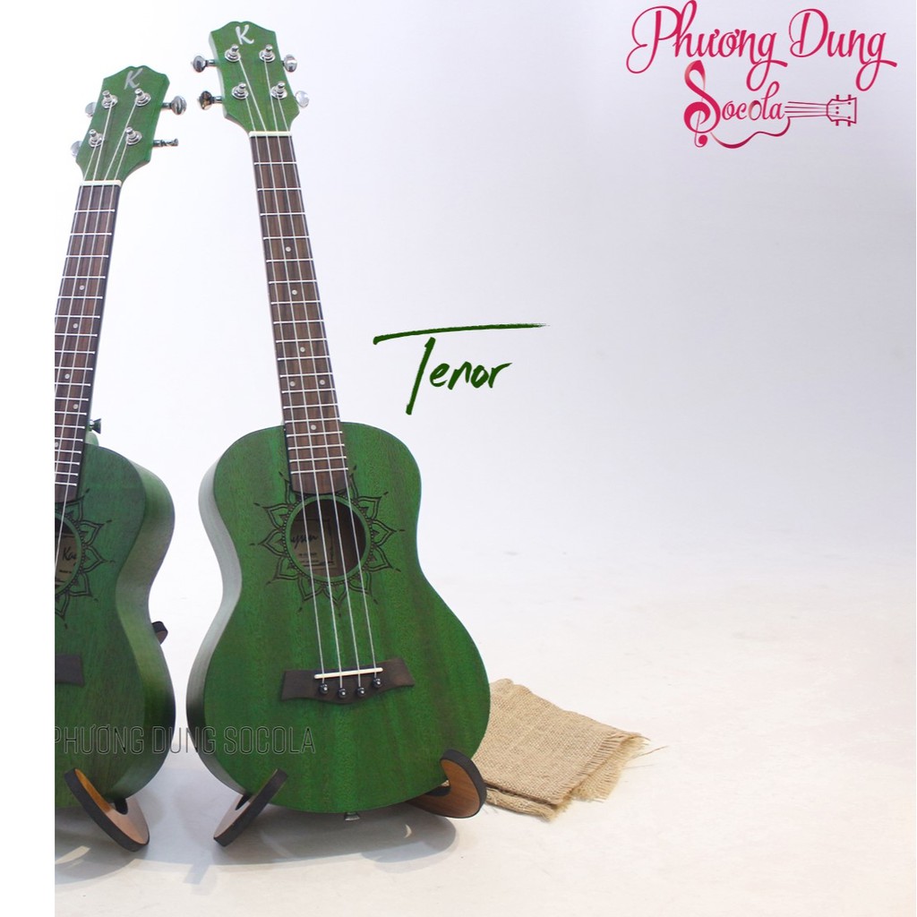 Đàn Ukulele Gỗ chính hãng Kaysen size Tenor - Green