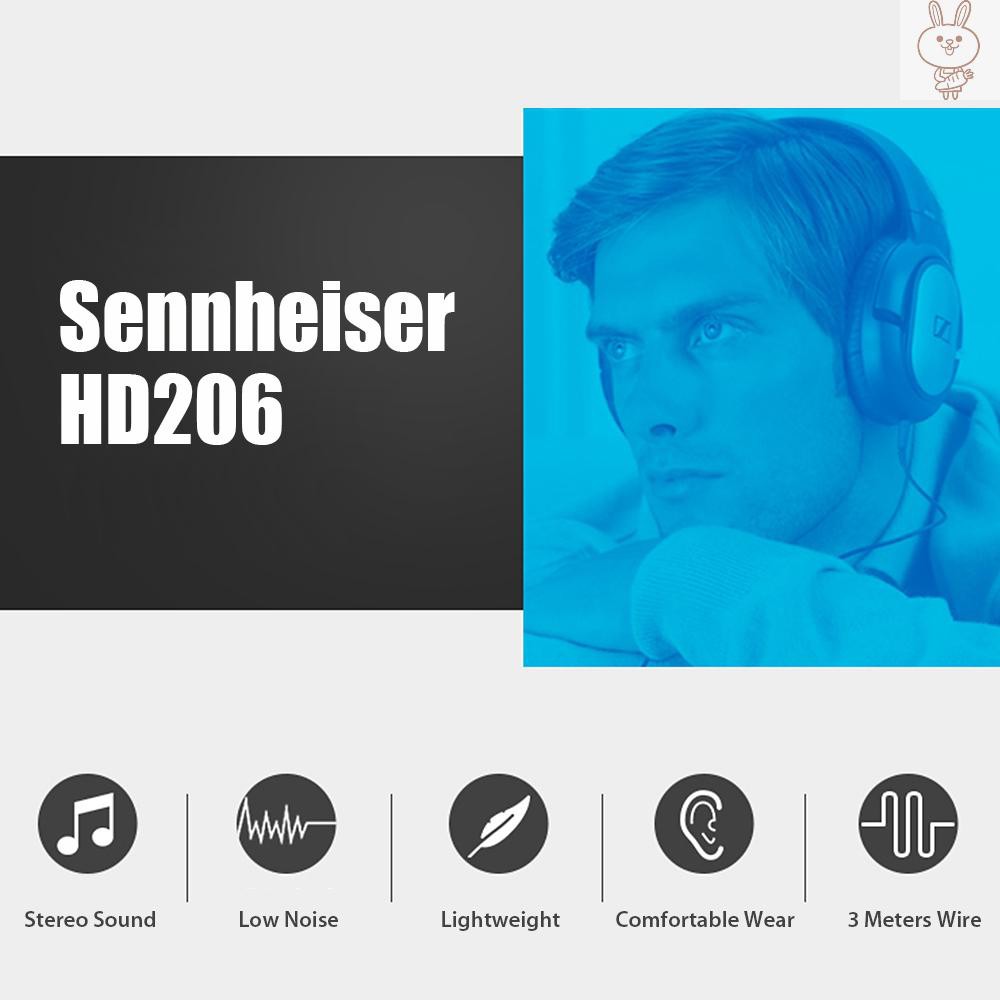 Tai Nghe Chụp Tai Sennheiser Hd206 Jack 3.5mm