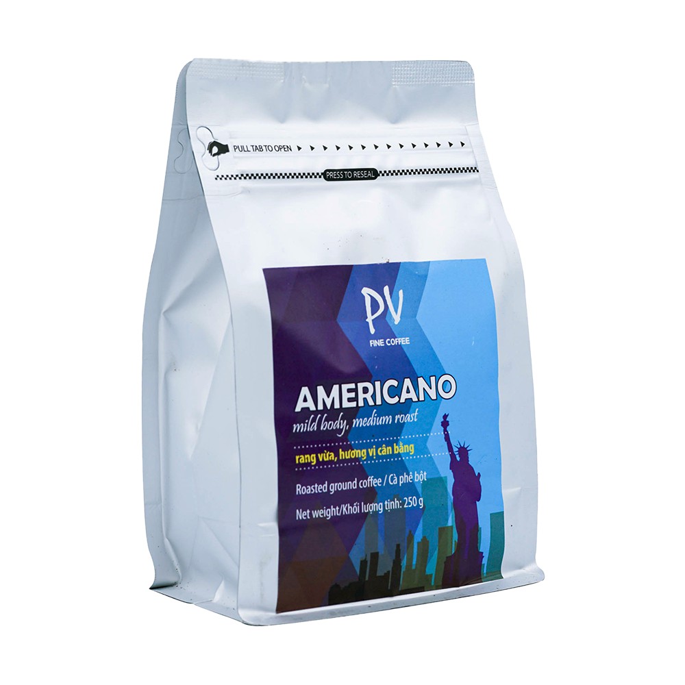 Cà Phê Bột PV Fine Coffee - Americano - 250g - Phương Vy Coffee