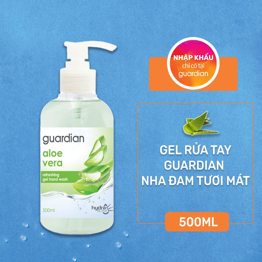 Gel Rửa Tay Guardian Nha Đam Tươi Mát 500ML