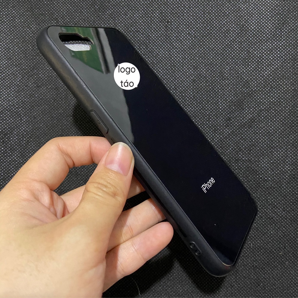 Ốp lưng giả iphone 7 plus/8 plus cho OPPO A1K/Realme C2 mặt lưng bóng đẹp