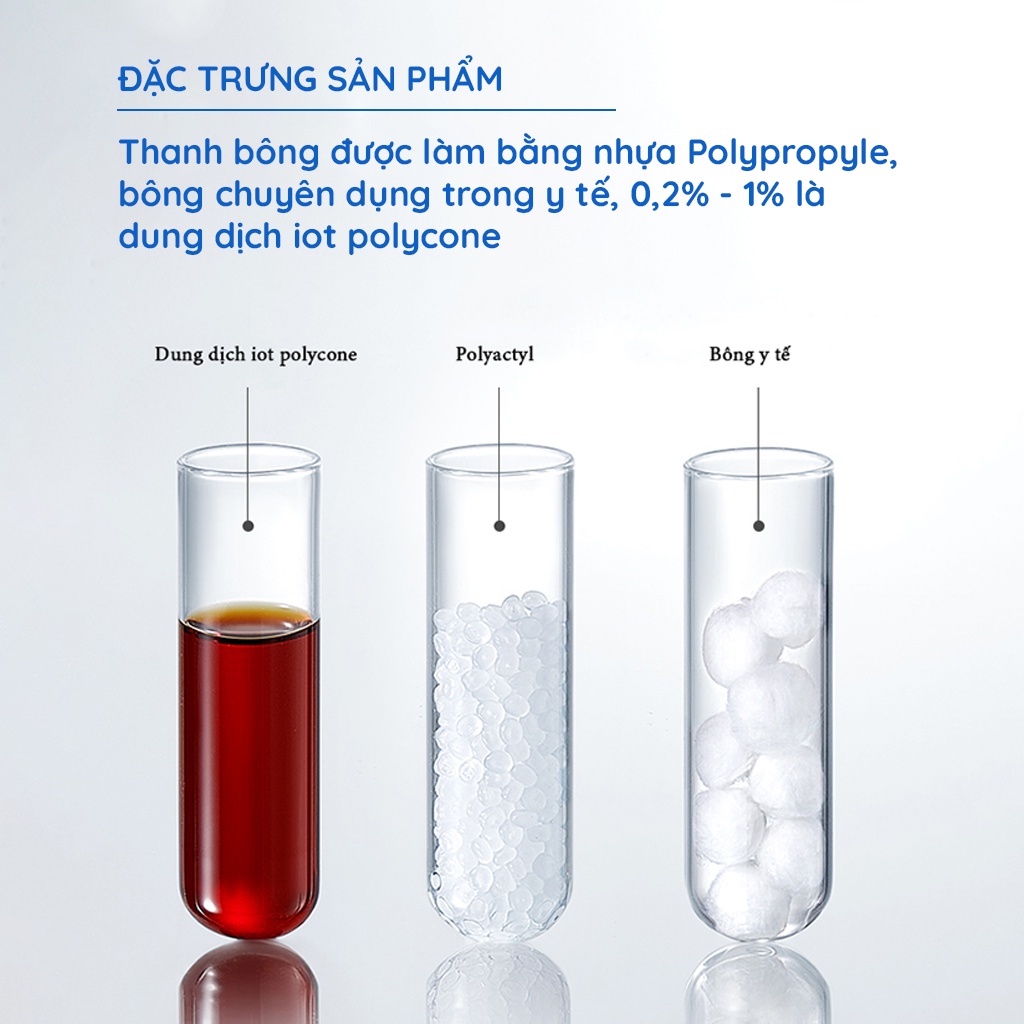 Tăm bông khử trùng AAG2107005 hộp 30 pcs cho bé sơ sinh an toàn tiện lợi