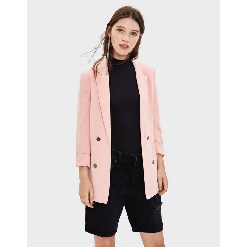 Áo blazer Bsk new tag màu hồng cực xinh | BigBuy360 - bigbuy360.vn