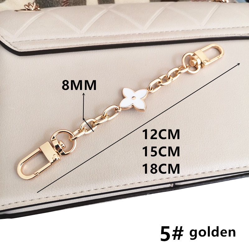 Phụ Kiện Dây Xích Mở Rộng Túi Xách Đeo Chéo Vai Họa Tiết Cỏ Bốn Lá Dây Xích Bốn Lá Mở Rộng Đa Năng Cao Cấp Dễ Phối Đồ Túi Xích