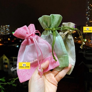 Túi thơm vải đay - Túi vải đay màu ngẫu nhiên - Túi thơm vải bao bố