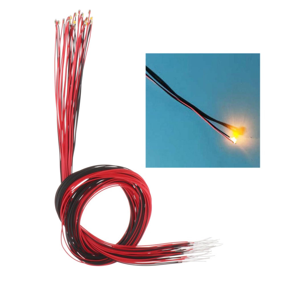 Set 20 Dây Đèn Led SMD 0805 Màu Trắng / Xanh Lá / Vàng / Xanh Dương / Cam Ấm Áp Có Sẵn