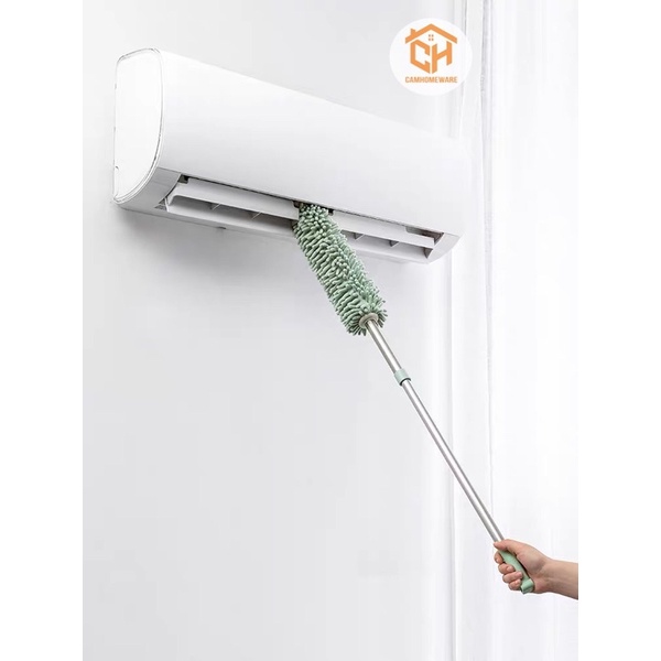 Chổi Lau Bụi Đa Năng Cán Có Thể Kéo Dài-Chổi Phất Trần San Hô