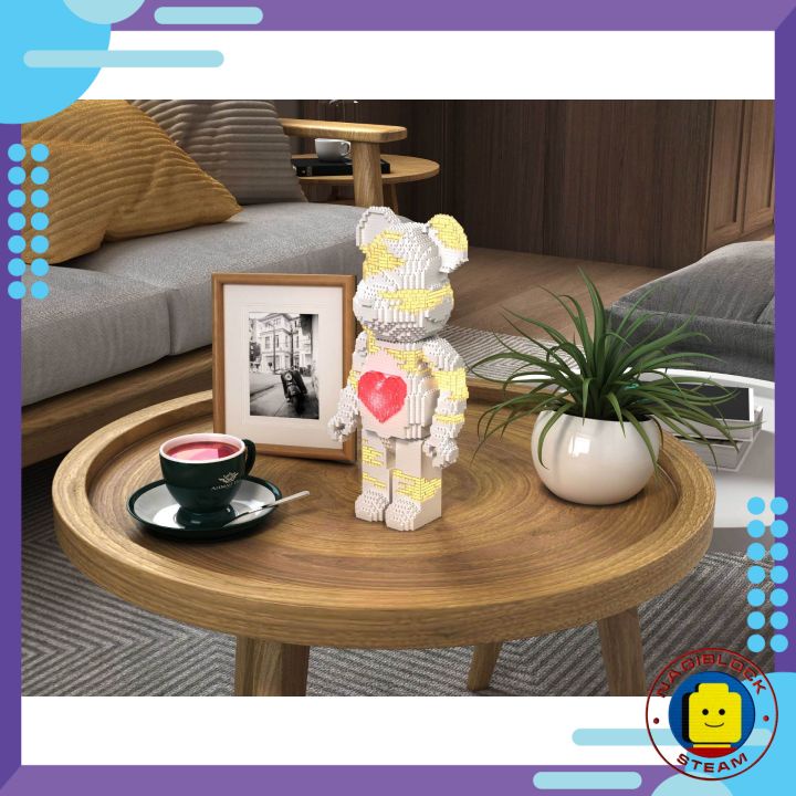 Mô hình lắp ráp Bearbrick nanoblock YKO P2155-P2162