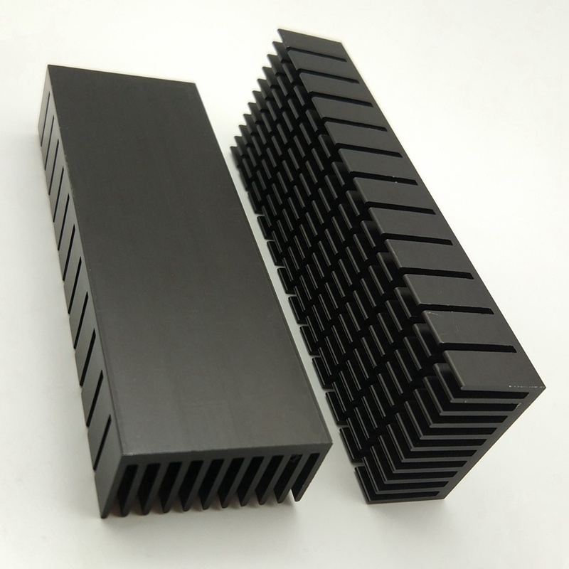 2 Bộ Tản Nhiệt 40mm 120Mmx40Mmx20Mm Bằng Nhôm Cho Đèn LED Peltier