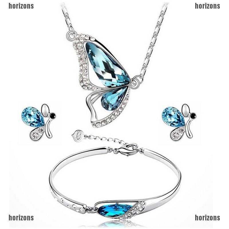 Bộ Vòng Tay + Nhẫn Hình Bướm Thời Trang