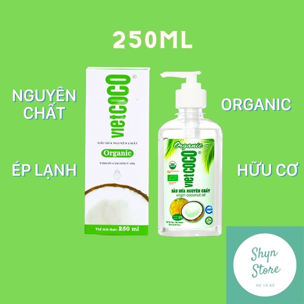 Dầu dừa VIETCOCO 250ml dầu dừa nguyên chất dầu dừa ép lạnh từ cơm dừa tươi chất lượng cao | BigBuy360 - bigbuy360.vn