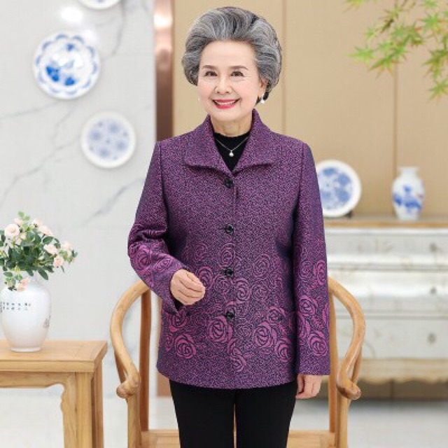 Áo Khoác Ấm Cho Bà Cho Mẹ Lót Lông Đệm Vai Hàng Quảng Châu Loại 1 - Nhiều Mẫu Đẹp