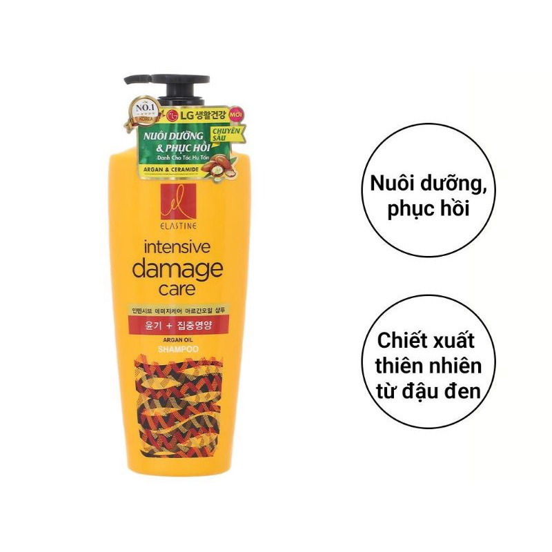 (XẢ KHO) DATE 2024 - Dầu Gội Elastine 550ml