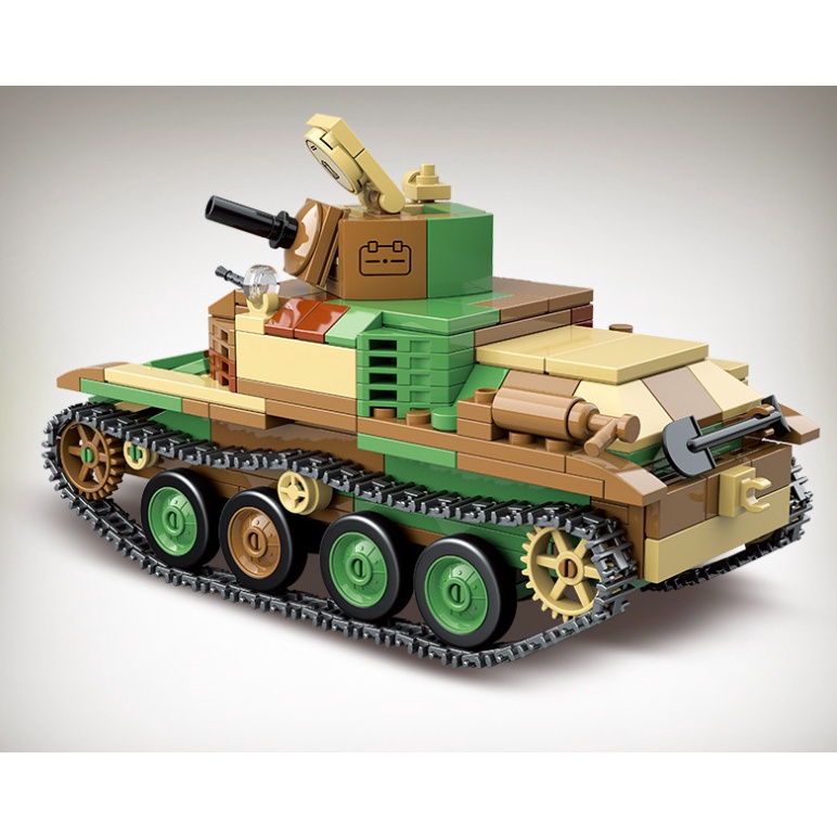 Set 403 Mô Hình Xe Tăng MOC WW2 Type 92 Đồ Chơi Cho Bé