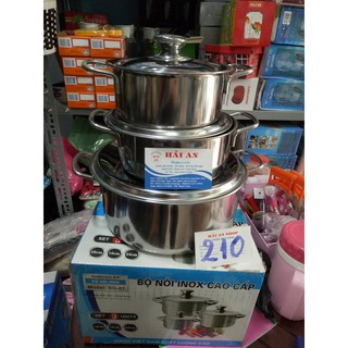 Bộ 3 nồi inox